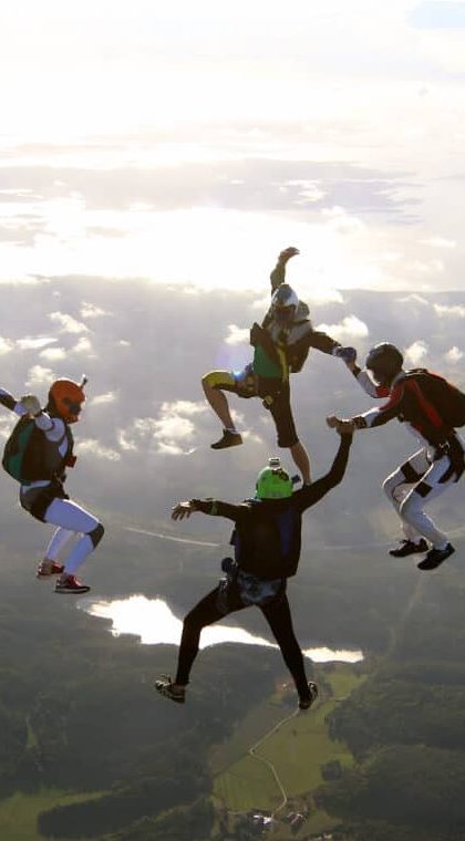 skydiving-group